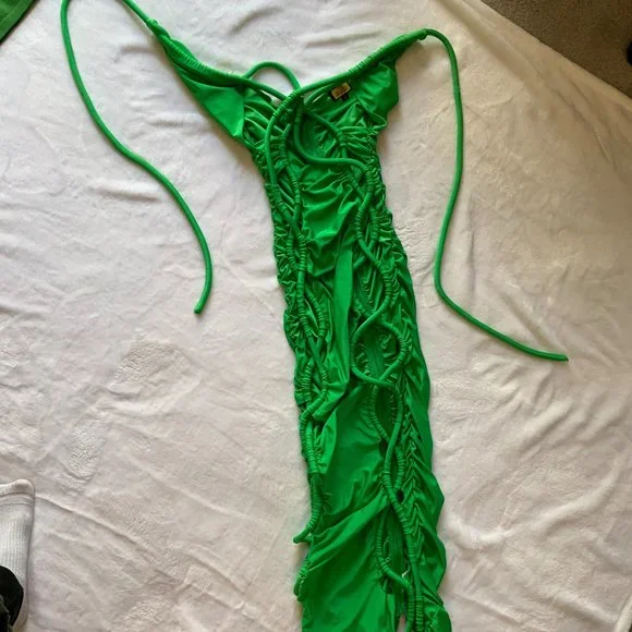 green rope dress Nina - Kimono Robe & Dress - Long Kimono Robe main image 0